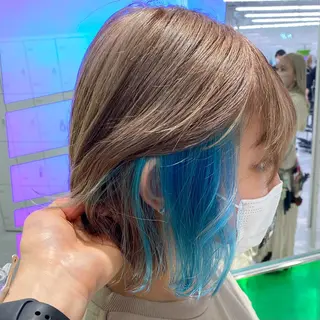 ミディアム コテ巻き風パーマ 🦋にこ🦋のヘアスタイル