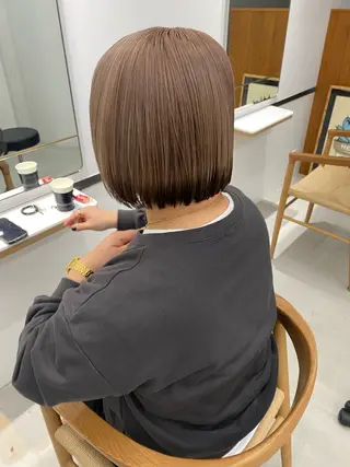 ショート カラー 心斎橋/デザインカラ ー/海外風/ナツミのヘアスタイル