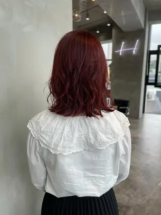 ミディアム カラー 韓国ヘア 店長NEGIのヘアスタイル