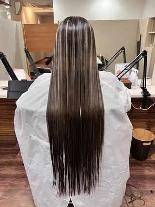 ロング カラー ふなき あすかのヘアスタイル