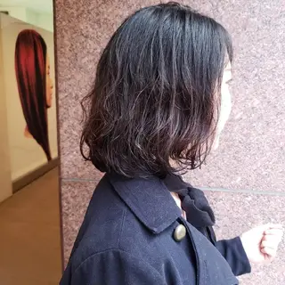 ミディアム 美谷添(ミヤゾエ) まどか大人ヘアサロンのヘアスタイル