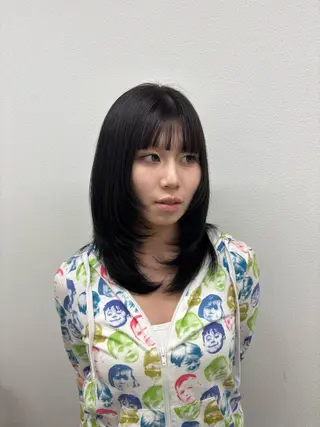 ミディアム カラー トレンドカラー🎀 miku🪞🩰のヘアスタイル