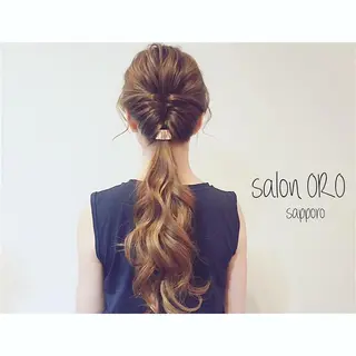 ロング ヘアアレンジ 平川 友希子のヘアスタイル