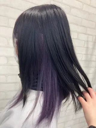 ミディアム カラー 永倉 はるかのヘアスタイル