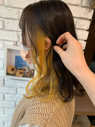 ミディアム カラー イワタ マハ/ minim hairのヘアスタイル