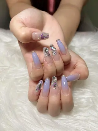 セミロング ネイル 《LB》ラブリエ Nail&eyeのマツエク・マツパデザイン