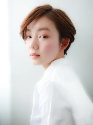 ショート カラー レイヤーカット✂️ 横浜No1♡下鳥翔子のヘアスタイル