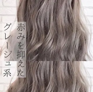 ミディアム カラー パーマ 鈴木 一貴のヘアスタイル