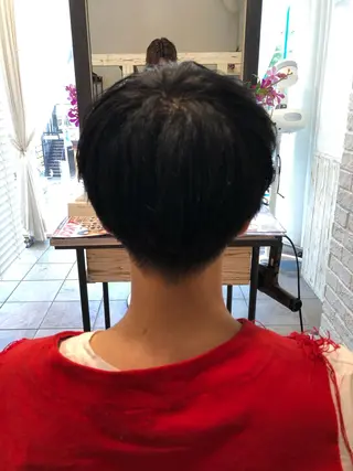 ショート カラー パーマ メンズ メンズサロン💈 吉岡陽【中野】のヘアスタイル