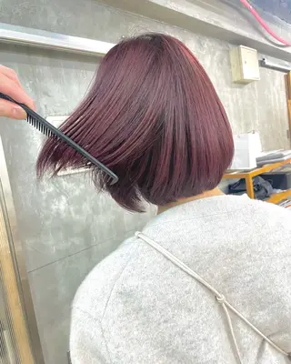 ミディアム カラー サトウ レンマのヘアスタイル