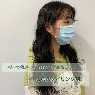 ロング カラー パーマ 韓国hair ·͜· watanabeのヘアスタイル