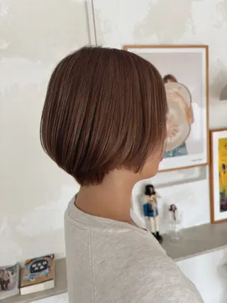 ショート カラー nari ☺︎ ボブ/透明感カラーのヘアスタイル