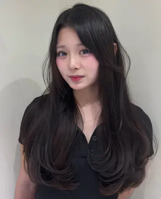 ロング 韓国レイヤー💋/ ワンホン/NANAのヘアスタイル
