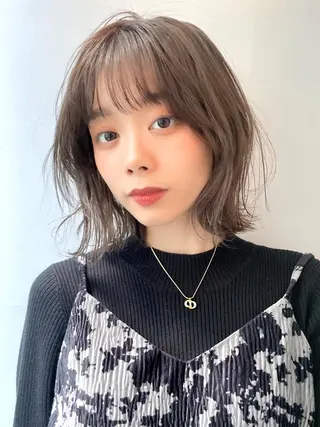 ミディアム カラー ✨カラー支持No.1 🧸ワキ カナコ🧸のヘアスタイル