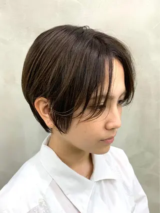 ショート カラー 🌿似合わせ透明感 カラー松本朋幸🌿のヘアスタイル