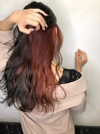 ロング カラー ヘアアレンジ 綺麗な髪質にしたい方 限定🌈清水　祥のヘアスタイル