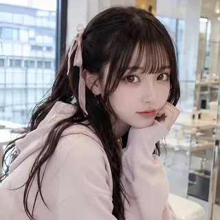 ロング カラー 🎀池袋🎀顔周り 💖🇰🇷おばかんのヘアスタイル