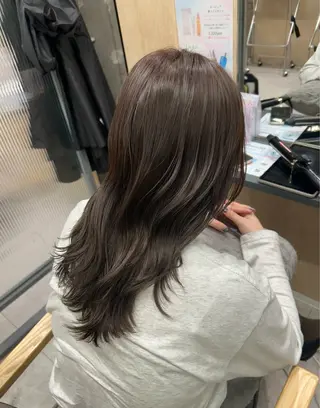 セミロング レイヤー/髪質改善/ ボブ/井上　陽のヘアスタイル