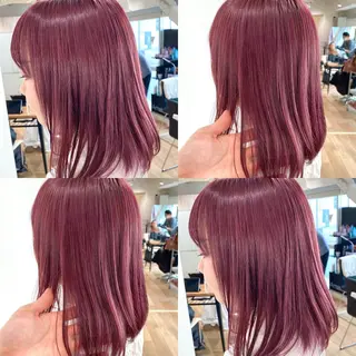 ミディアム カラー 🌙HIZUKI🌙 ハイトーン 艶髪のヘアスタイル