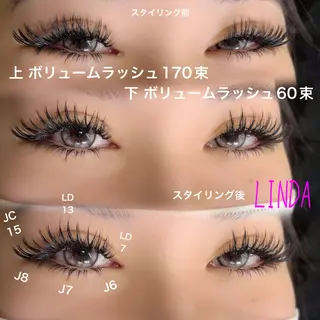 マツエク・マツパ linda lashesのマツエク・マツパデザイン