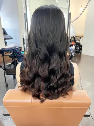 ロング カラー パーマ 名古屋駅/トップス タイリスト/大黒拓哉のヘアスタイル
