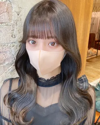 ロング カラー 顔まわりカット🌟 くびれヘア/寺門遥輝のヘアスタイル