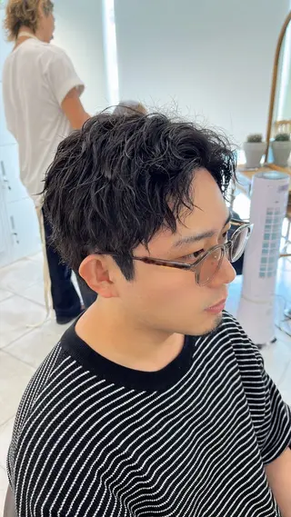 ショート パーマ メンズ 🏆メンズヘア特化 🥇代表りんぺーのヘアスタイル