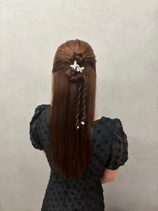 ヘアアレンジ 髪質改善×韓国風/小 顔レイヤー/早瀬櫻子のヘアスタイル