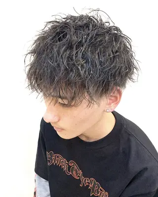 ショート パーマ メンズ ✂️メンズカット✂️ ソノベレオのヘアスタイル