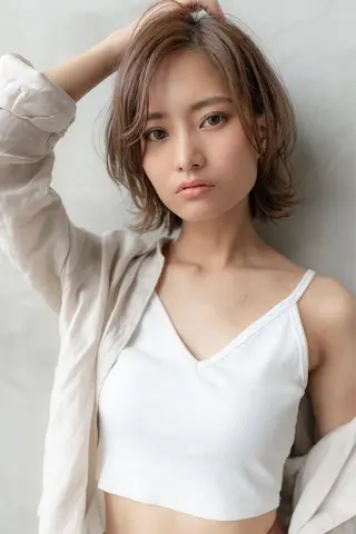 ミディアム カラー 韓国ヘア 店長NEGIのヘアスタイル