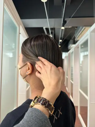ショート カラー マンツーマン 縮毛矯正/マユコのヘアスタイル