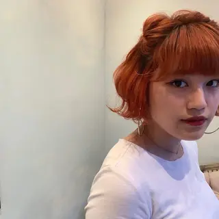 ショート カラー SAKINO. ベージュカラーのヘアスタイル
