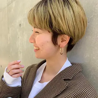 ショート ショート特化美容師 大阪京橋　大本　渉のヘアスタイル