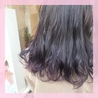 セミロング カラー 🍒前川 🍒のヘアスタイル