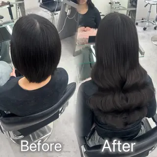 ロング エクステ🫧アレンジ ￤横浜  ももはのヘアスタイル