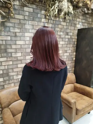 セミロング カラー パーマ 【N°deseo】 吉祥寺のヘアスタイル