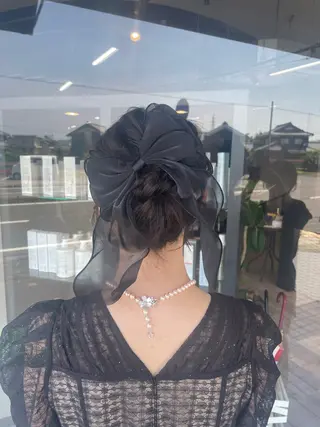 ロング ヘアアレンジ マキノ キョウカのヘアスタイル