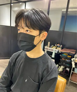 ショート パーマ メンズ 隈元 光のヘアスタイル