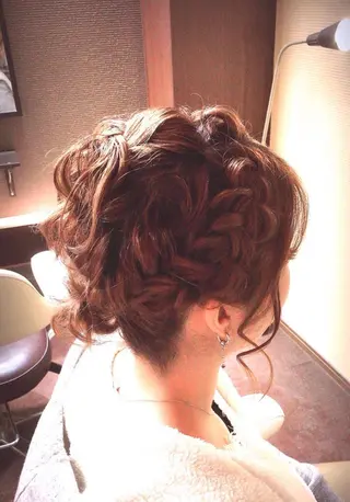 ミディアム ヘアアレンジ セット&メイク RICK trickのヘアスタイル