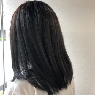 ミディアム カラー 菅沢 奈生のヘアスタイル