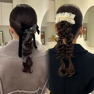 ヘアアレンジ アレンジ/ブラウン カラー HARU🕯のヘアスタイル