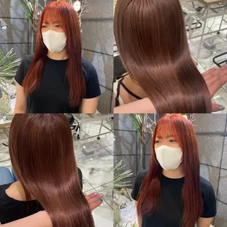 カラー 透明感カラー/ 縮毛矯正/ユイ☆彡のヘアスタイル