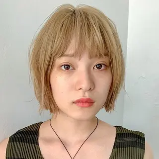 ショート カラー ヘアアレンジ 無料カットモデル募集 🌱ひょうがのヘアスタイル