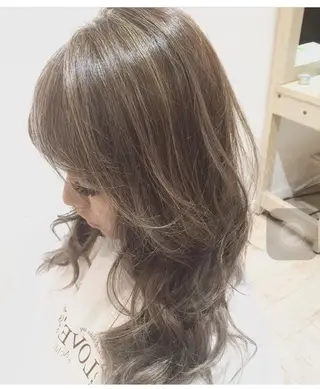 ミディアム セミロング ロング カラー 👑指名率No.1 👑坂口飛翔のヘアスタイル