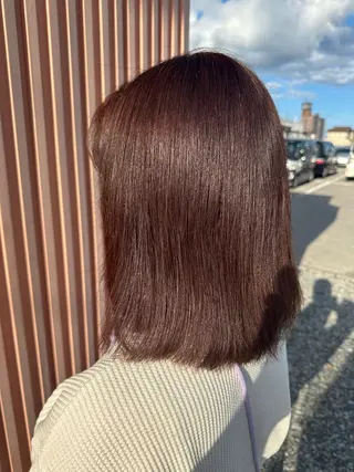 ミディアム カラー 林 萌恵のヘアスタイル