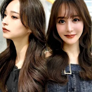 ロング カラー RYU韓国ヘア/レイ ヤー/透明感艶カラーのヘアスタイル