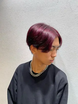ショート メンズ レイン🌏🌱 似合わせ/ハイトーンのヘアスタイル