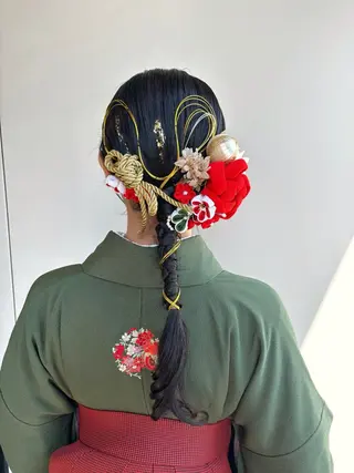 ロング ヘアアレンジ 髪質改善/縮毛矯正/ 艶カラー/ヘッドスパのヘアスタイル