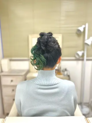 ヘアアレンジ 似合わせヘアメイク 💐オダギリチアキのヘアスタイル