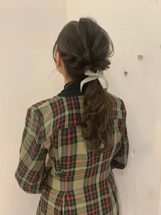 ロング カラー ヘアアレンジ 岩田菜央 《武蔵小杉》のヘアスタイル